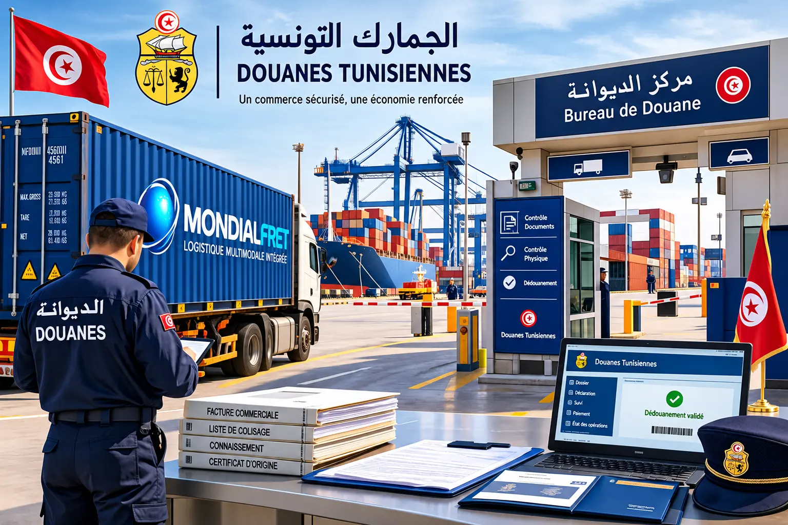 Dédouanement au port de Radès